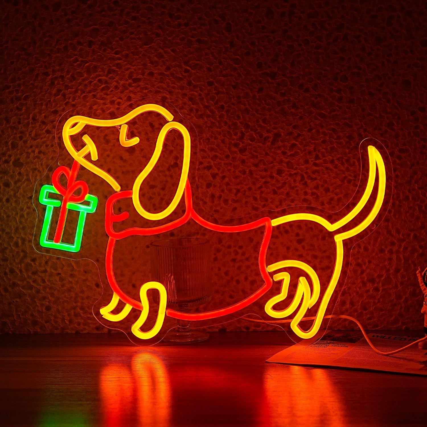 Lighting Home Decor Ideas - USB Dimmable Dachshund Neon Sign LED