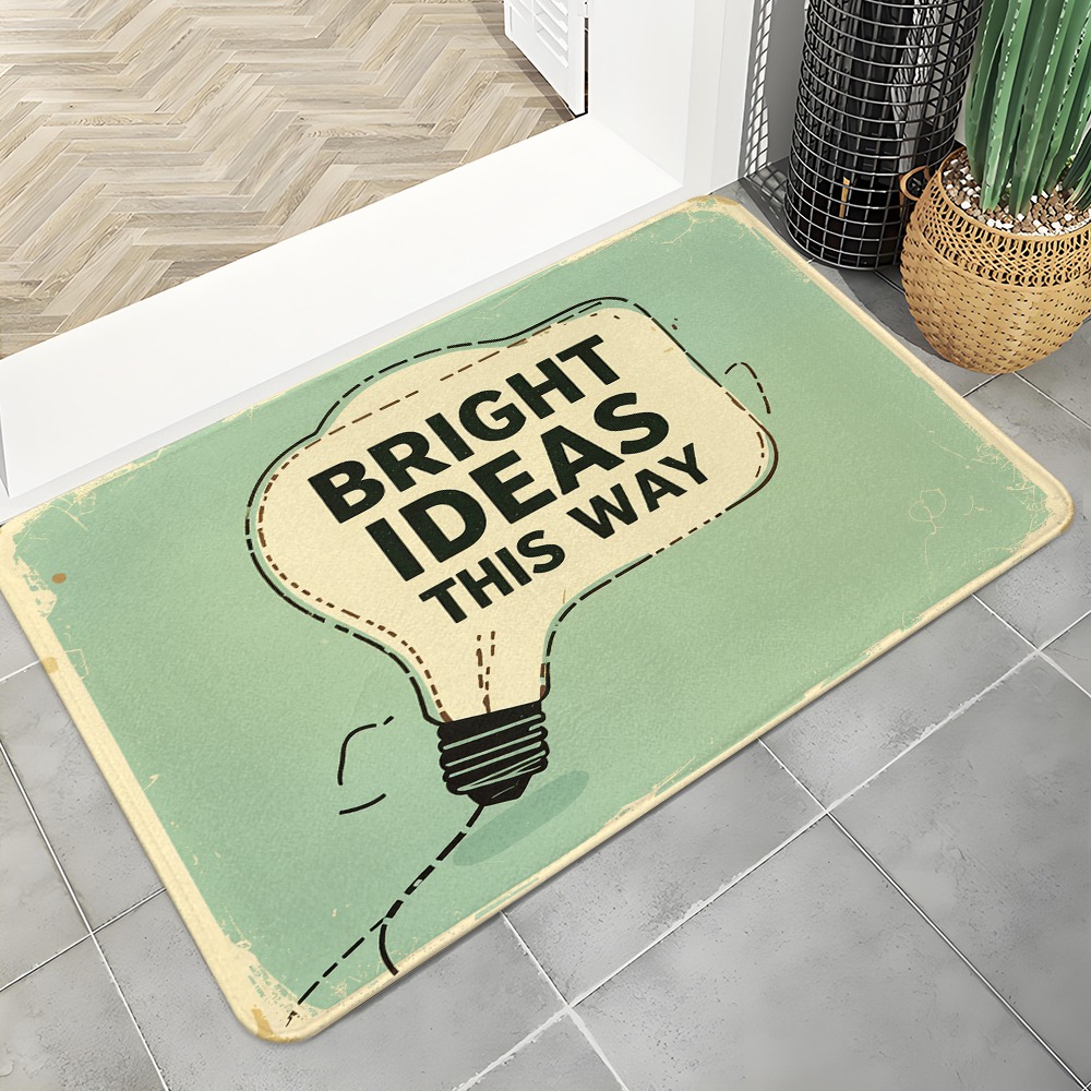 Lighting Home Decor Ideas - Bright Ideas Light Bulb Door Mat,