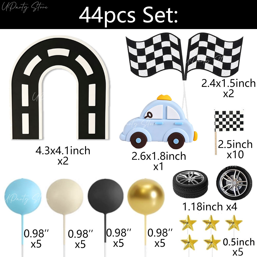 1 Set Vintage Car Track Cake T - Lighting Mcqueen Birthday Decor review and price