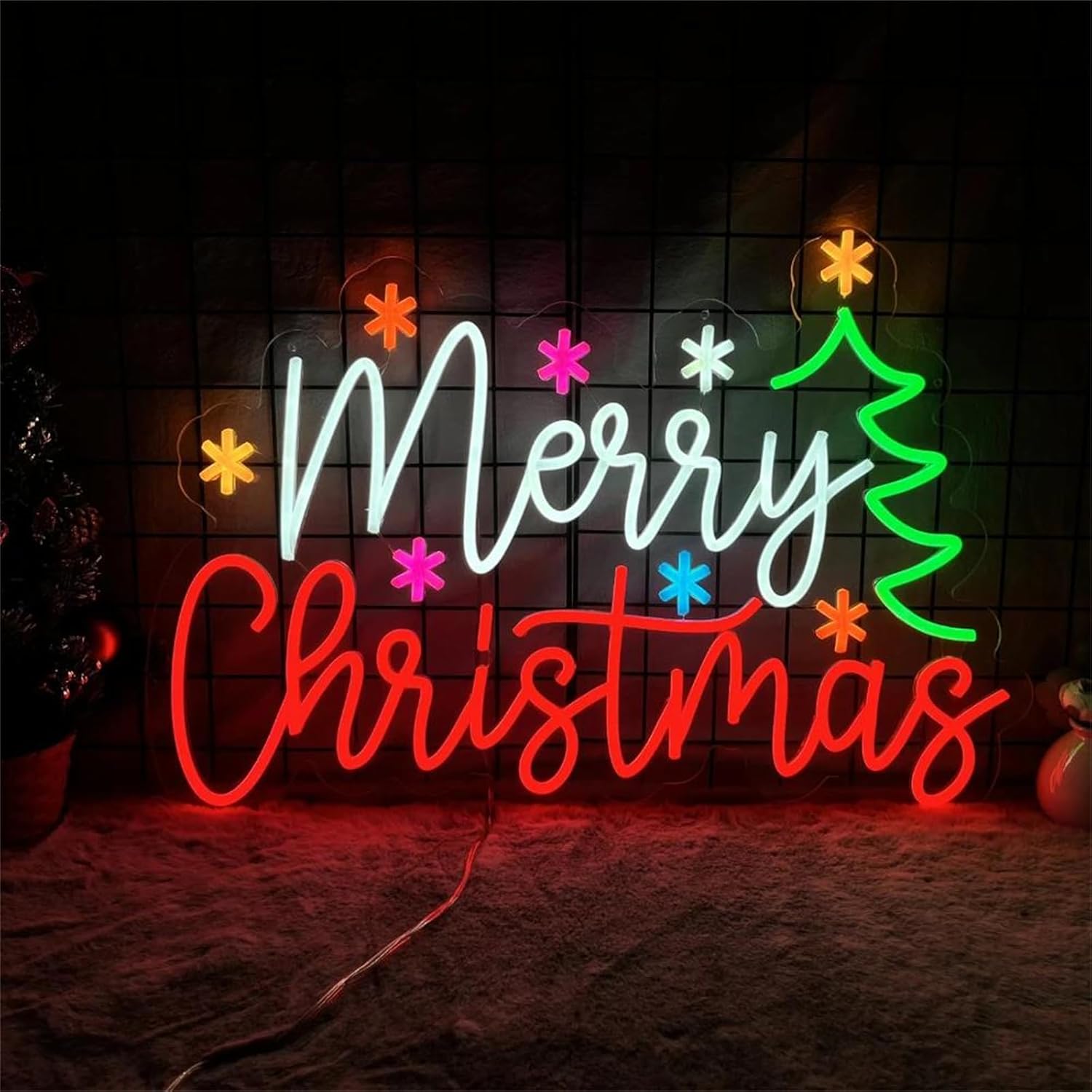 Merry Christmas Neon Sign with - Lighting Home Decor Ideas review and price