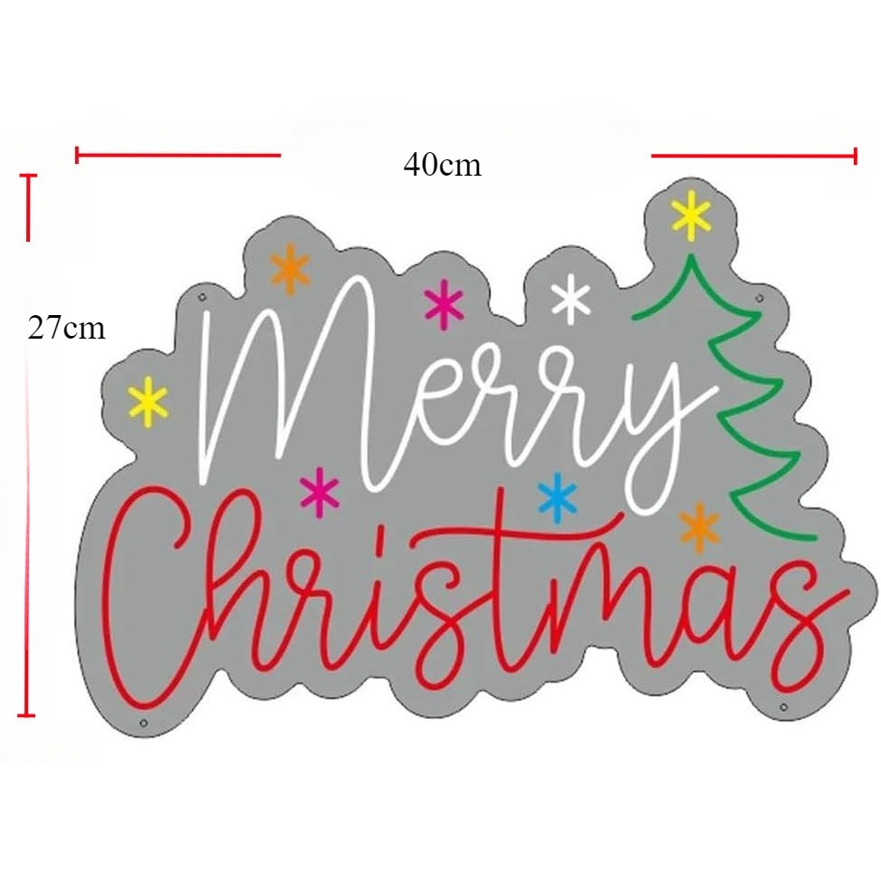 Merry Christmas Neon Sign with - Lighting Home Decor Ideas review and price