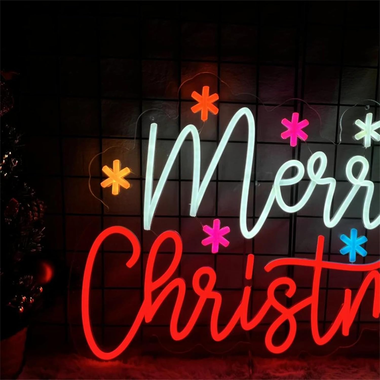 Merry Christmas Neon Sign with - Lighting Home Decor Ideas review and price