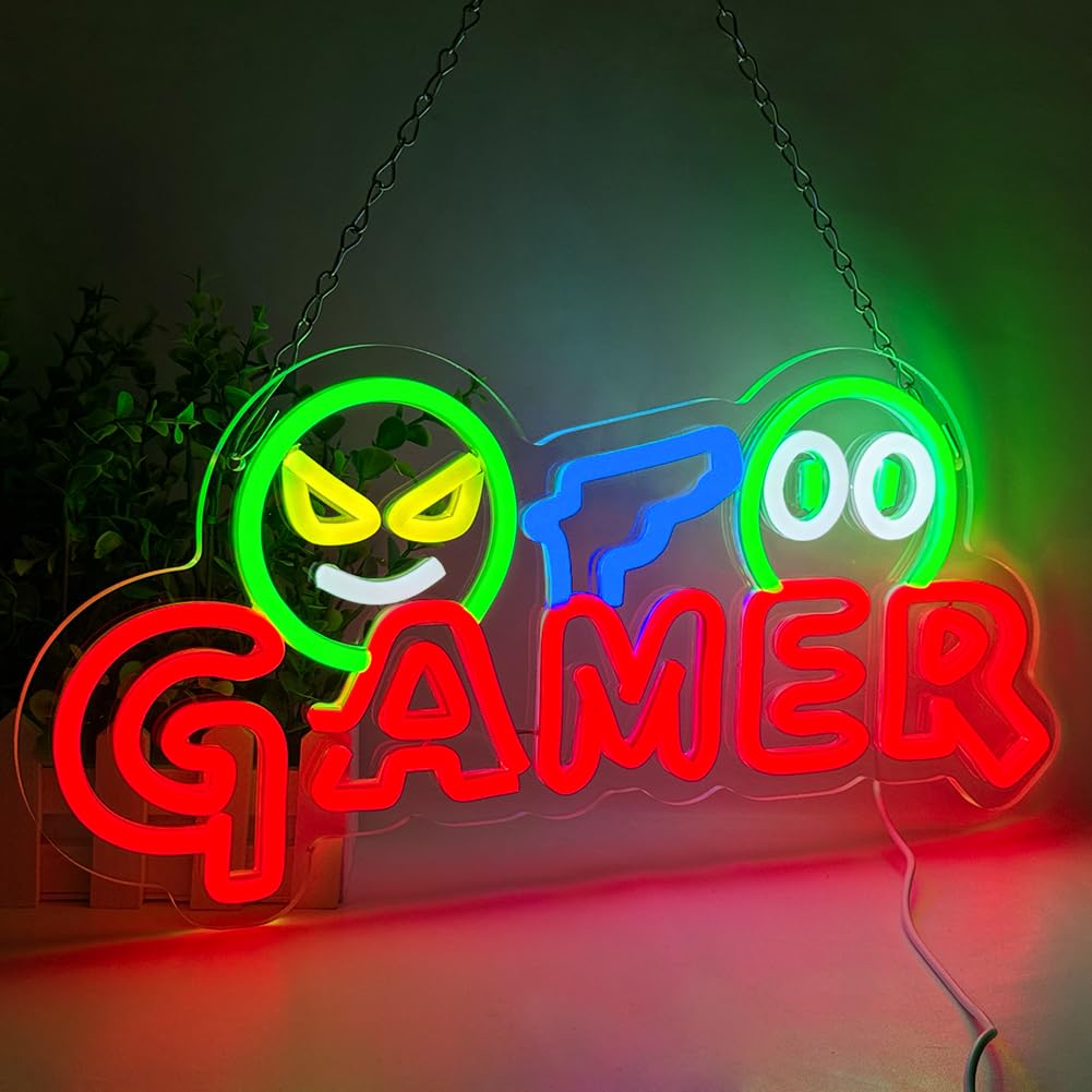 Gamer Neon Sign LED Wall Light - Lighting Decor Wedding review and price