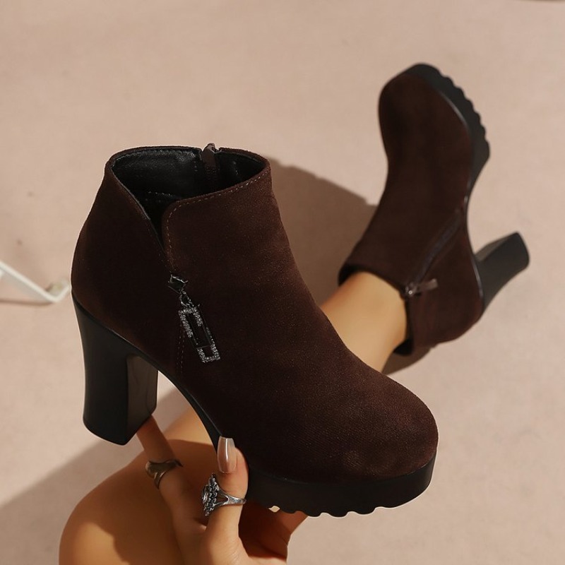 Women's Ankle Boots Round Toe  - Up Lighting Decor review and price