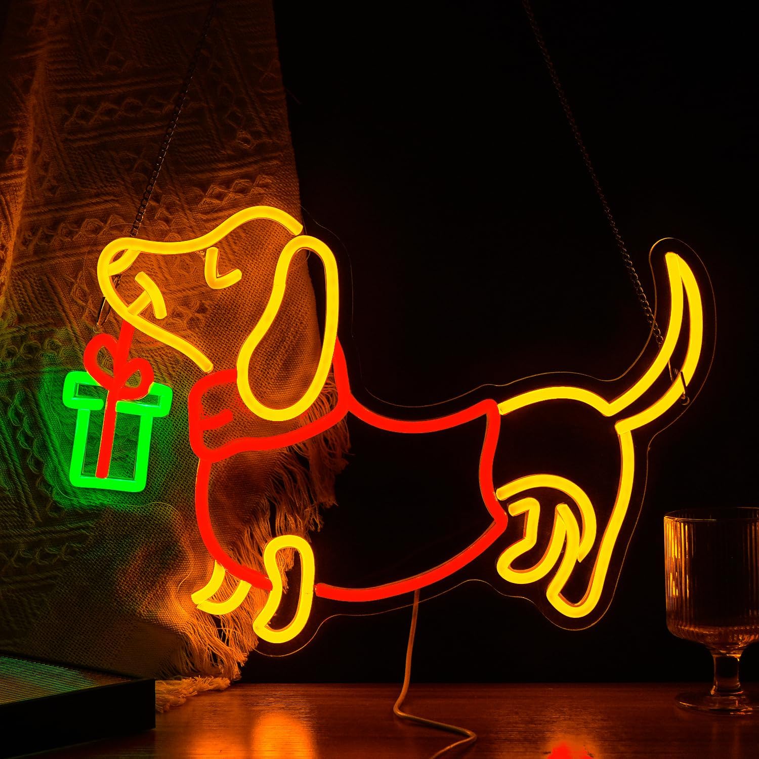 USB Dimmable Dachshund Neon Si - Lighting Home Decor Ideas review and price