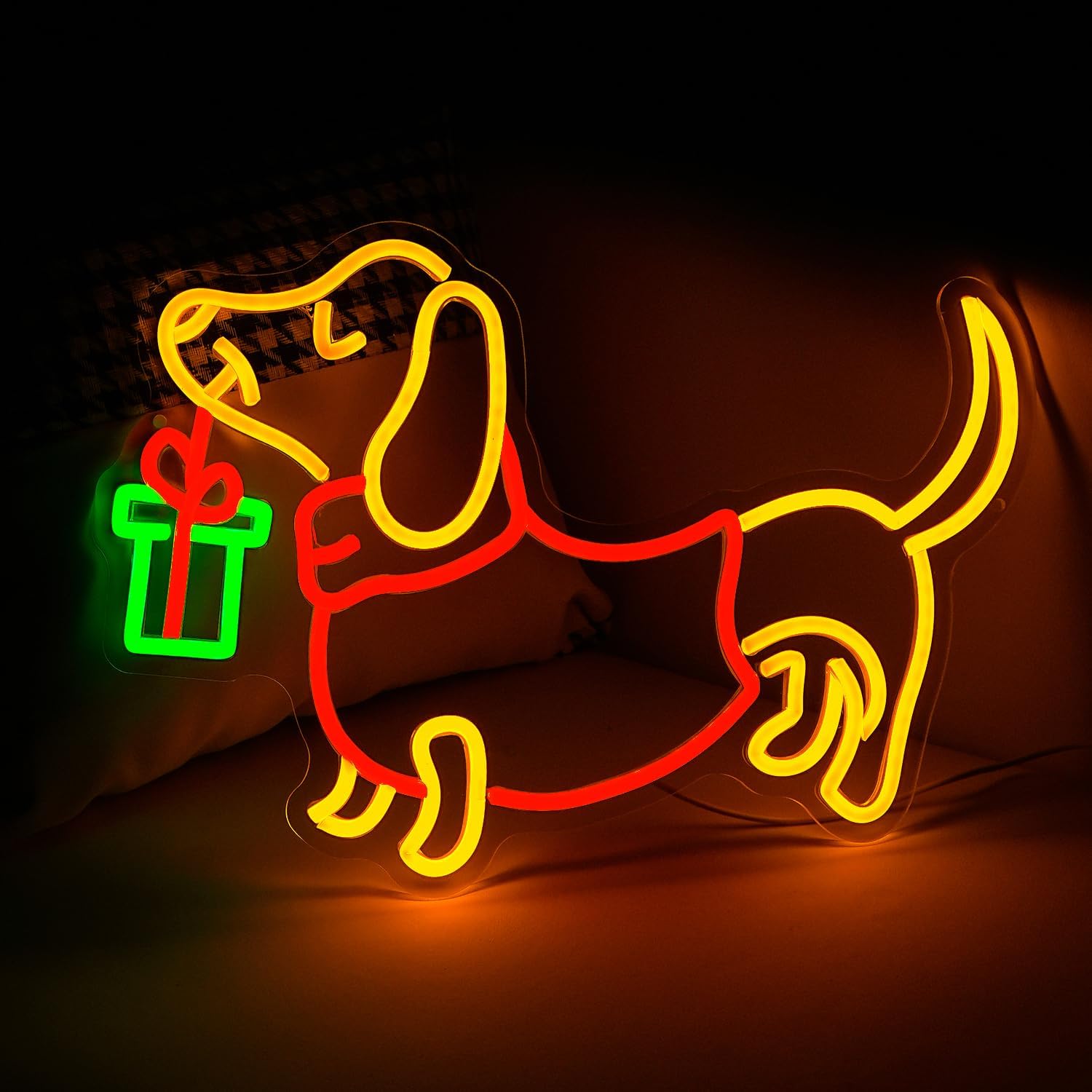 USB Dimmable Dachshund Neon Si - Lighting Home Decor Ideas review and price