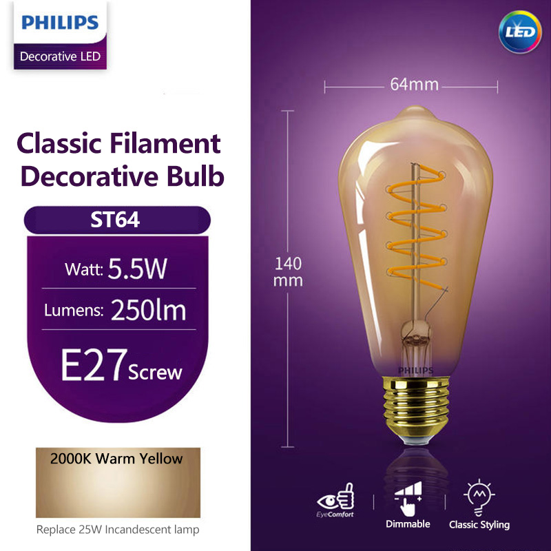 Philips LED Decorative Bulb ST - Philips Bulb Led Classic review and price