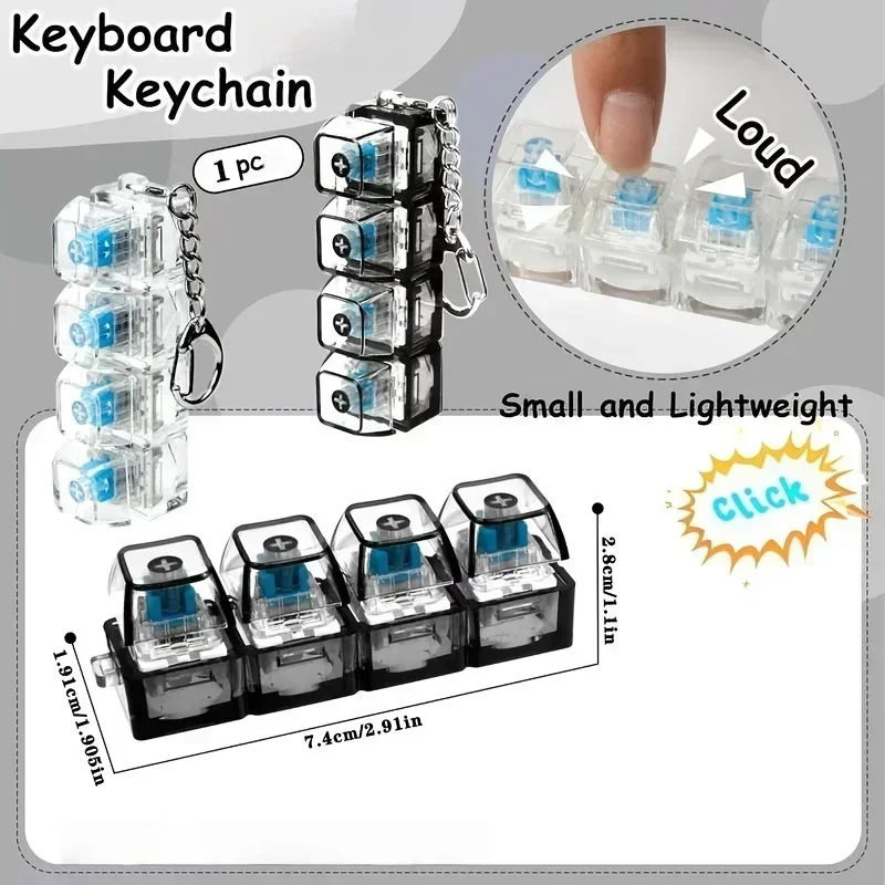 LED Light-Up Keychain Keyboard - Up Lighting Decor review and price