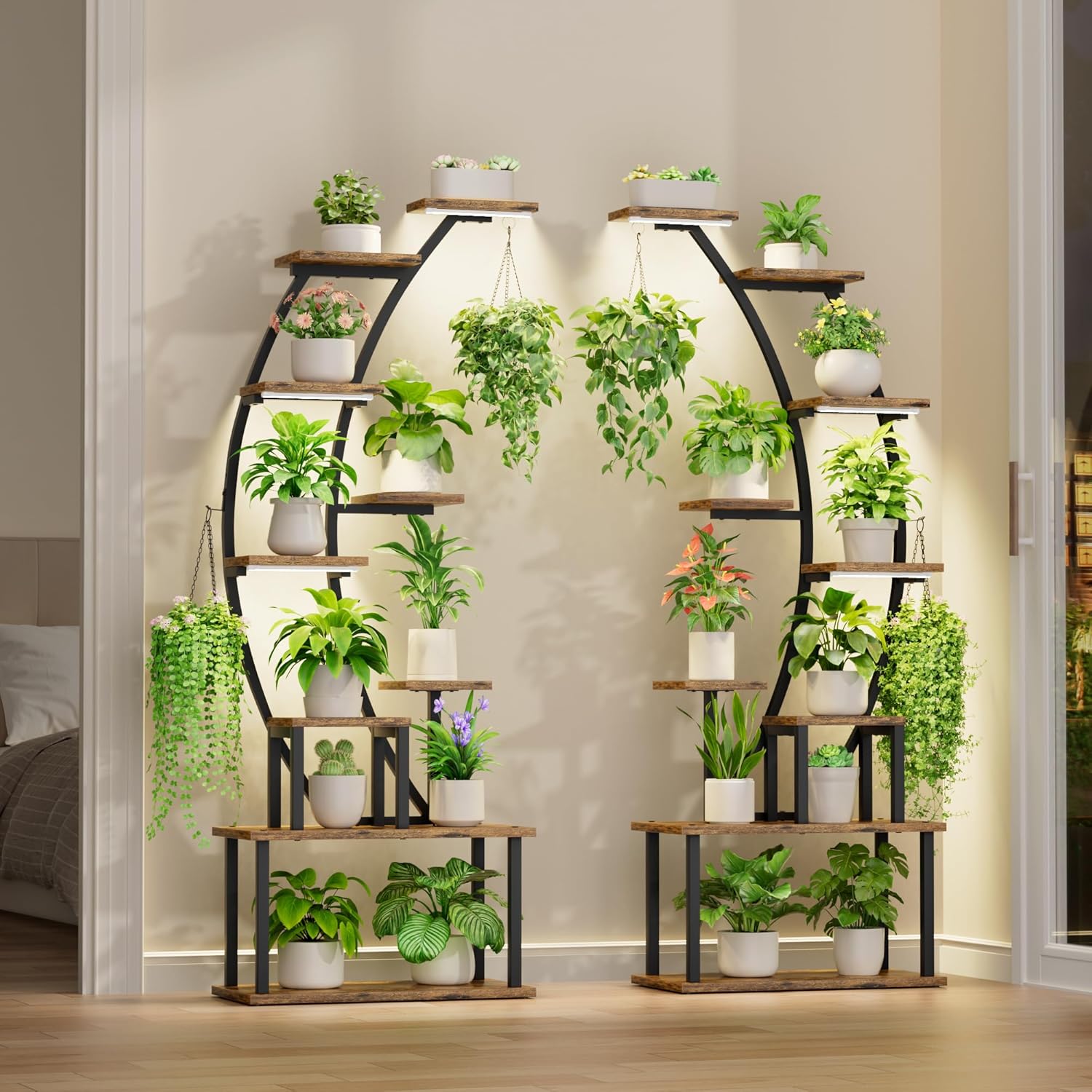 Indoor Plant Stand with Grow L - Lighting Decoration Stand review and price