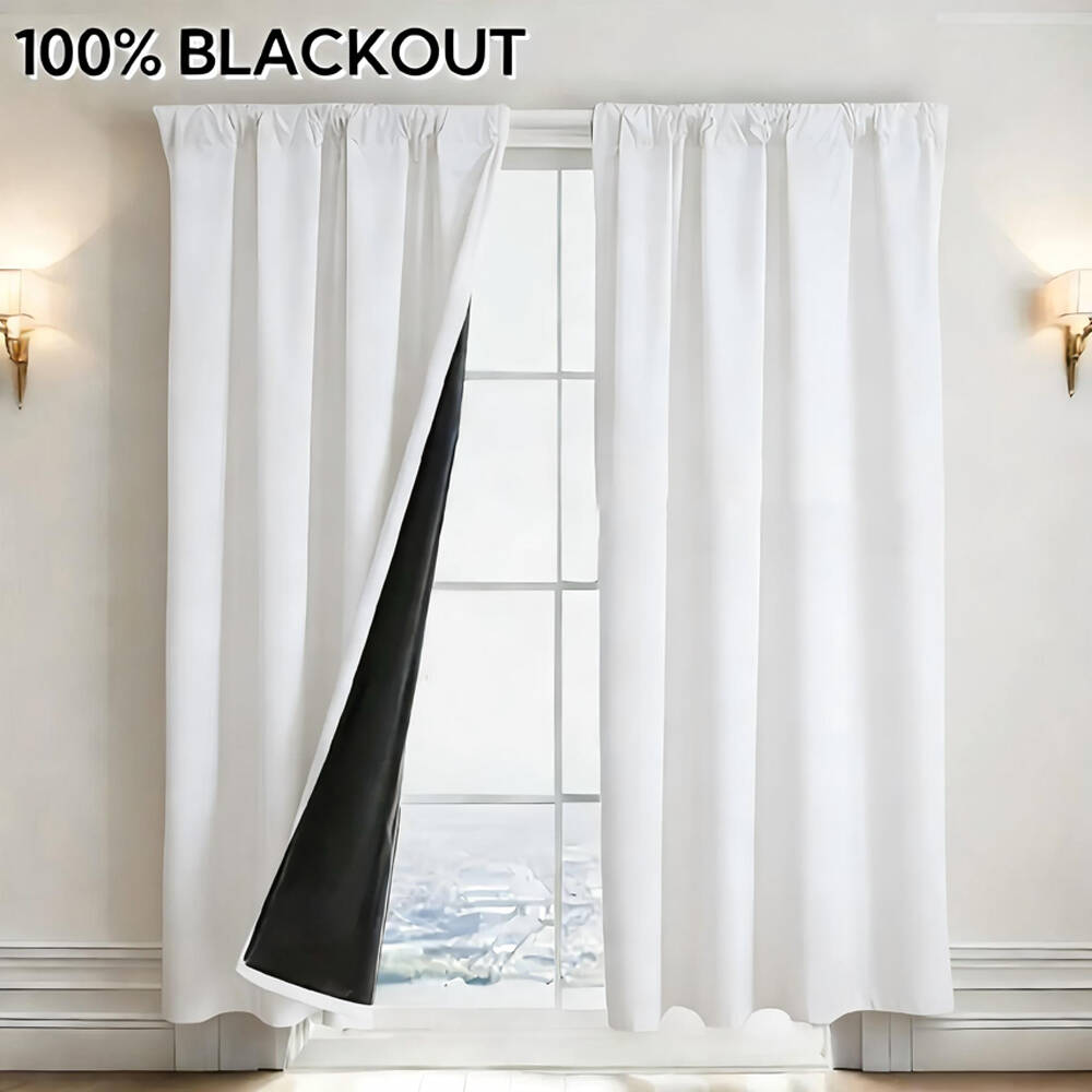 1pc 100% Blackout Curtain with - Office Lighting Decor review and price