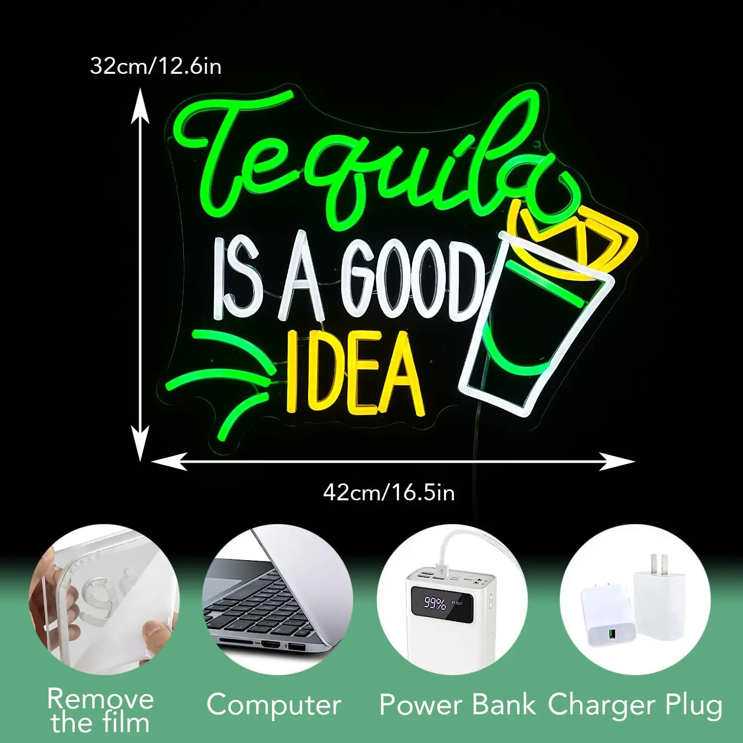 Tequila Is A Good Idea Neon Si - Lighting Home Decor Ideas review and price