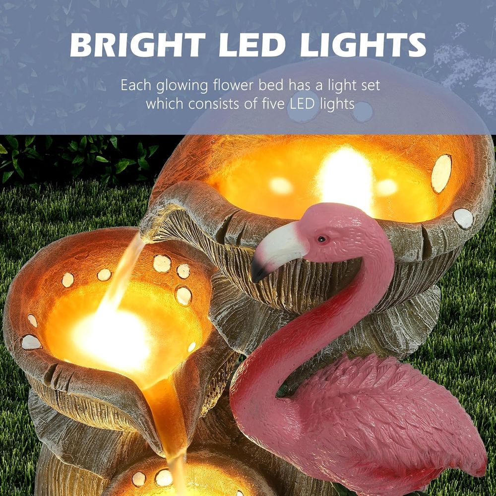 5 Tier Garden Waterfalls with  - Lighting Decoration Stand review and price