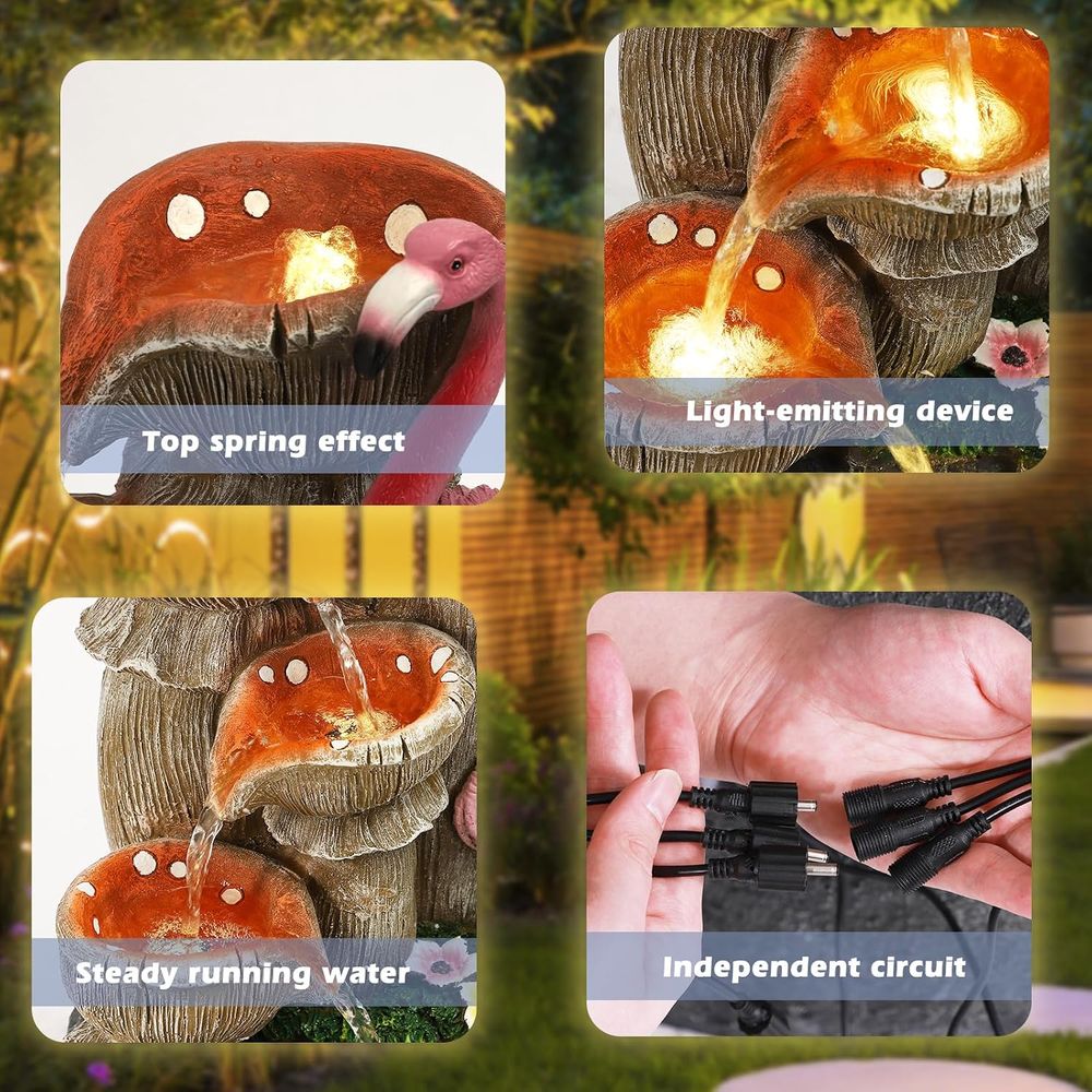 5 Tier Garden Waterfalls with  - Lighting Decoration Stand review and price