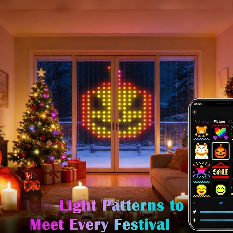 Smart 400LED Curtain Lights, M - Lighting Decor Wedding review and price