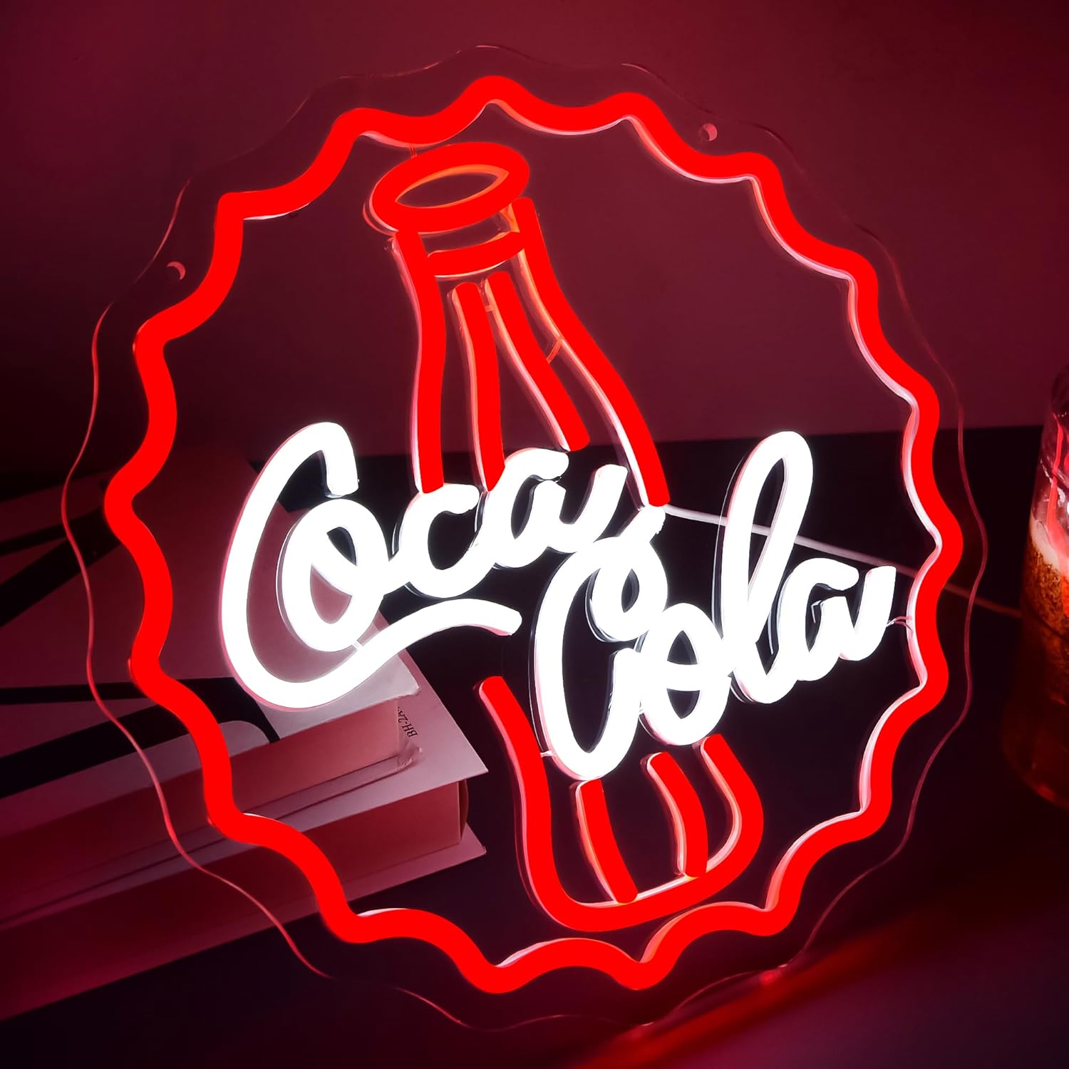 Cola Neon Sign Art Wall Light  - Restaurant Lighting Decoration review and price