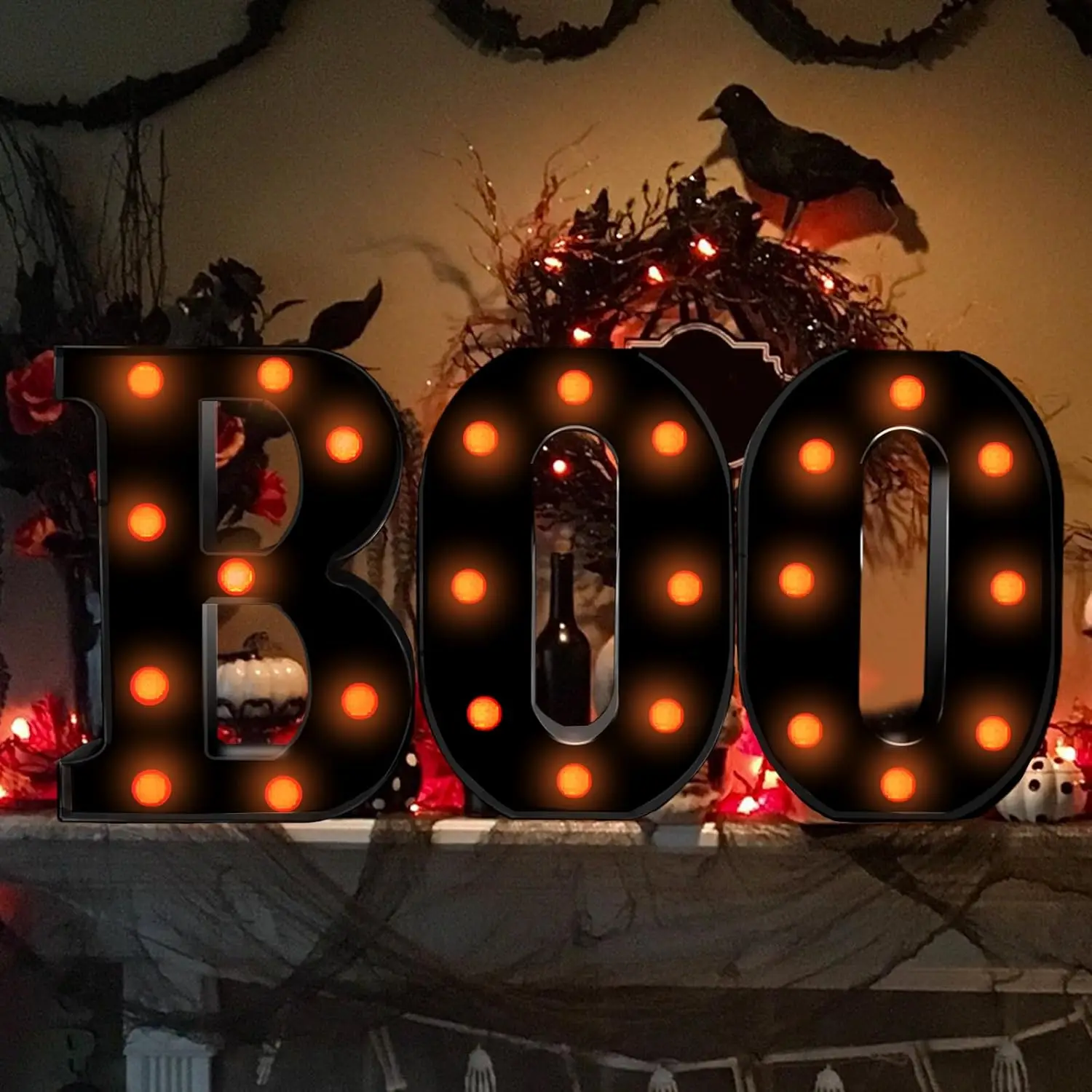 Halloween Decor Indoor-3 LED M - Light Up Letters Marquee review and price