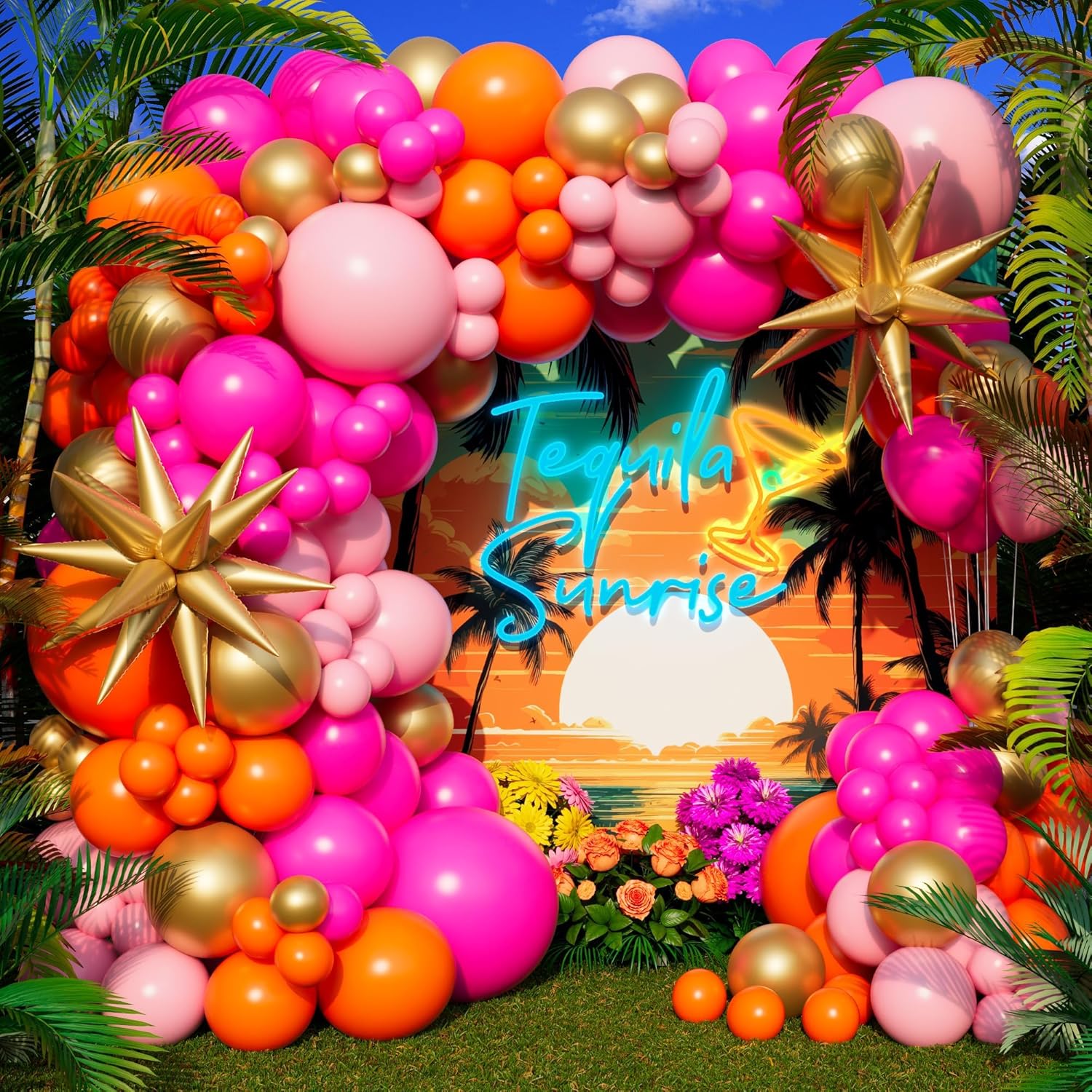 123Pcs Hot Pink Orange Metalli - Orange Lighting Decor review and price