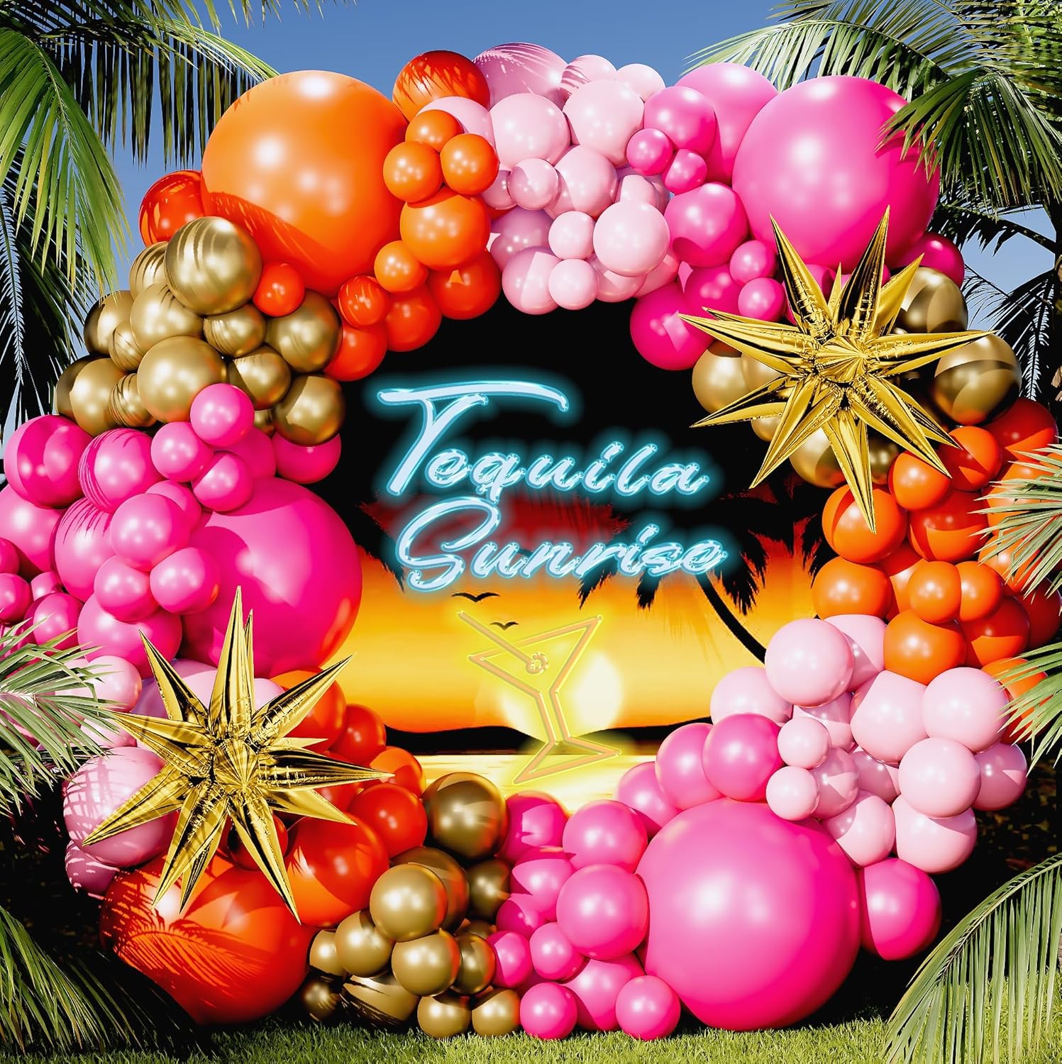 123Pcs Hot Pink Orange Metalli - Orange Lighting Decor review and price