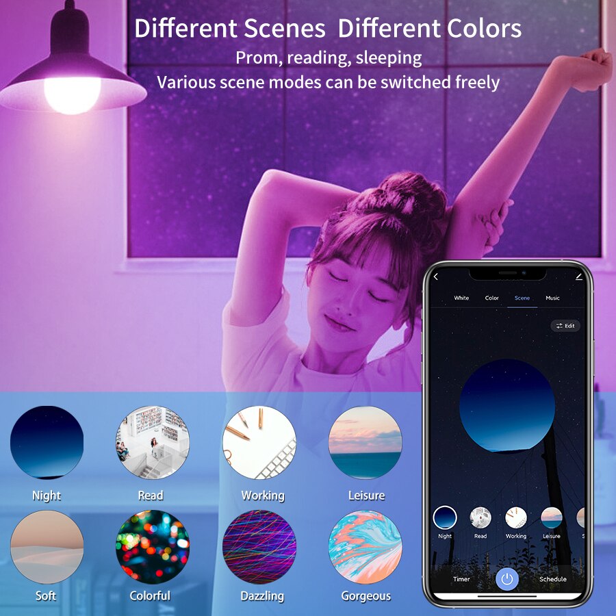 Tuya Bluetooth LED Bulb Dimmab - Colour Changing Bulb review and price