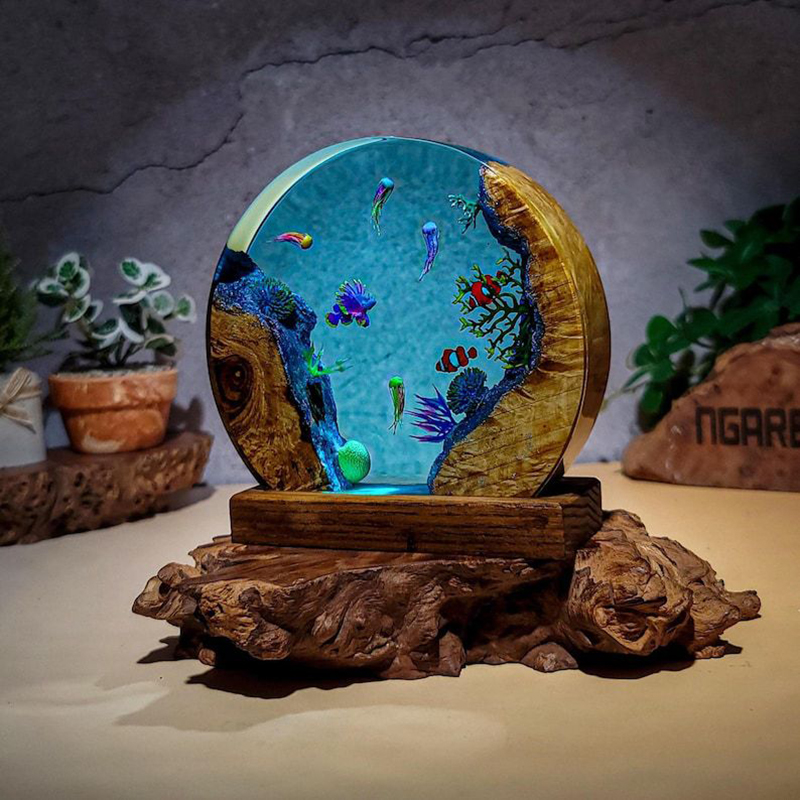 Ocean Aquarium Organism Resin  - Lighting Decor Wedding review and price