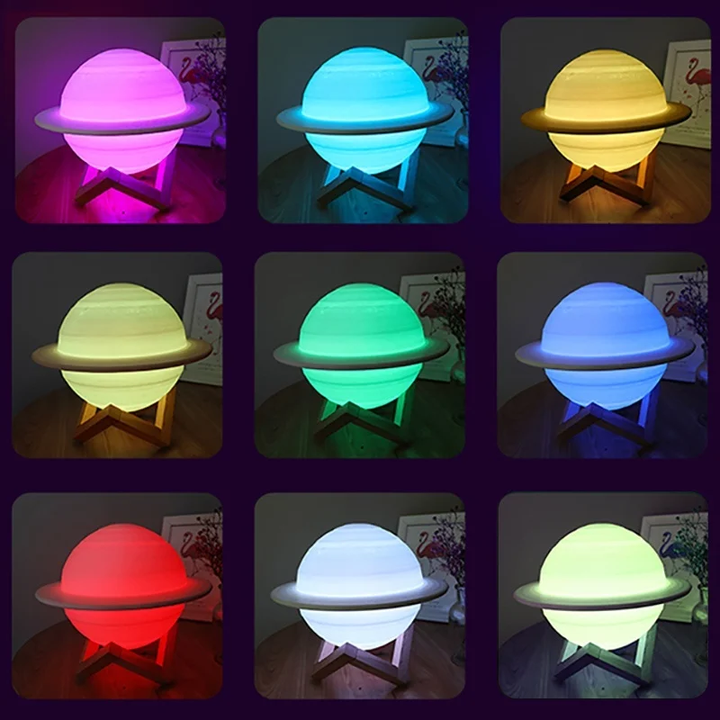 LED Night Light 3D Print Satur - Colour Changing Bulb review and price