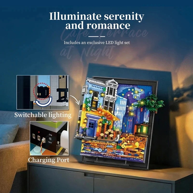 Night Sky Cafe Picture Frame 2 - Lighting Home Decor Ideas review and price