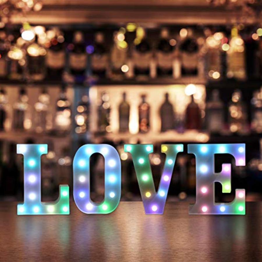ful LED Letter Lights with Rem - Light Up Letters Marquee review and price