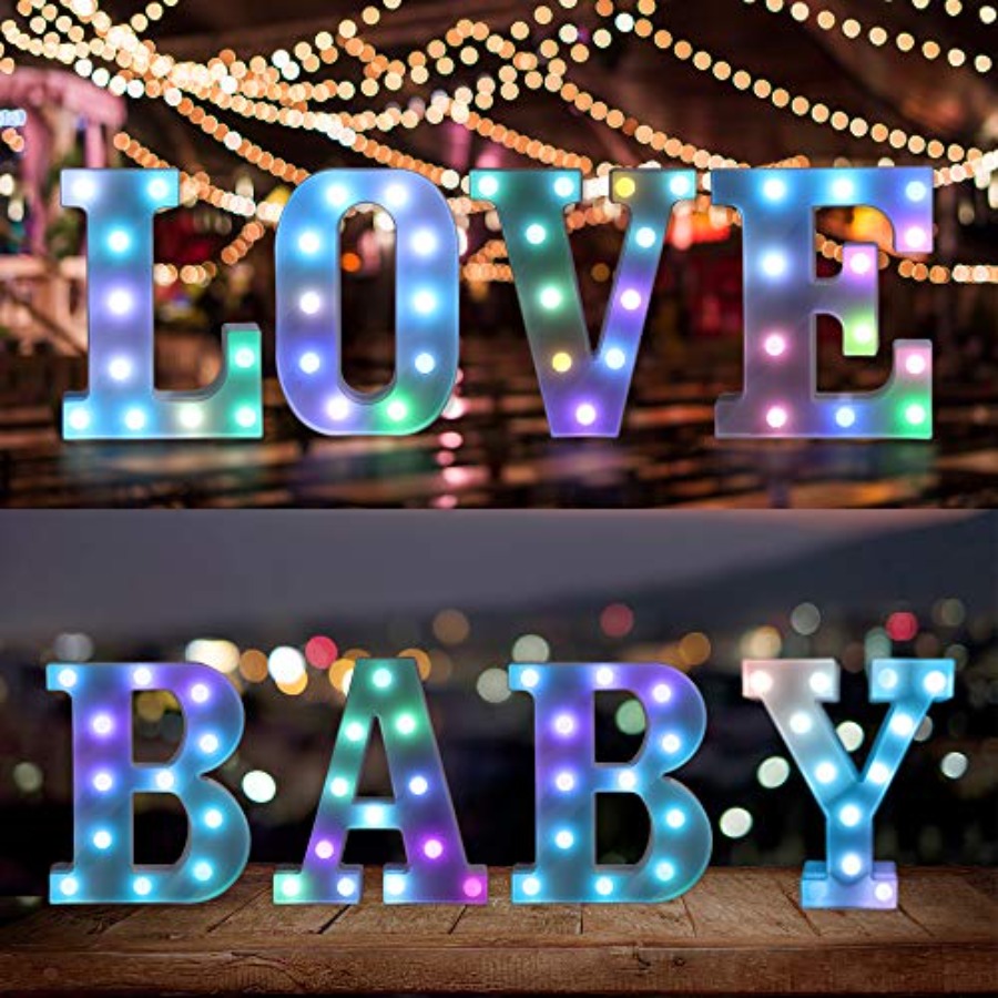 ful LED Letter Lights with Rem - Light Up Letters Marquee review and price