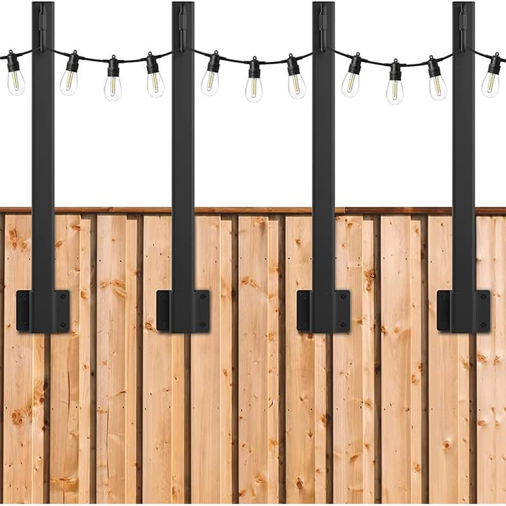4 Pcs Metal String Light Poles - Lighting Decoration Stand review and price