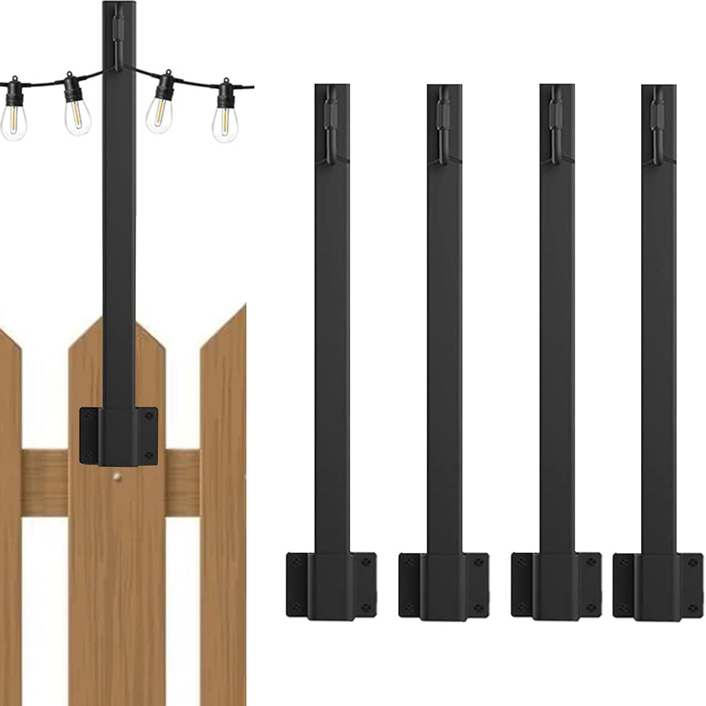 4 Pcs Metal String Light Poles - Lighting Decoration Stand review and price