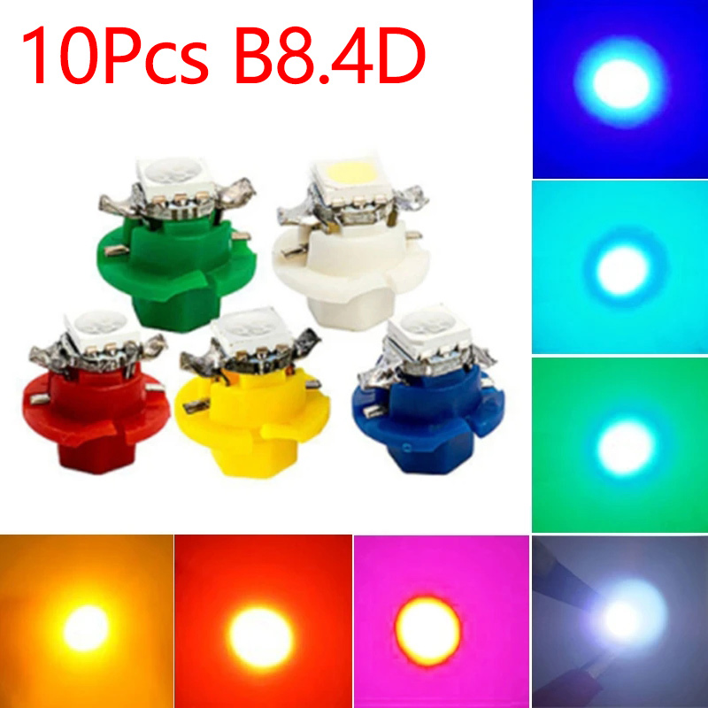 10Pcs 12V 7 Colors B8.4 Brand  - Colour Changing Bulb review and price
