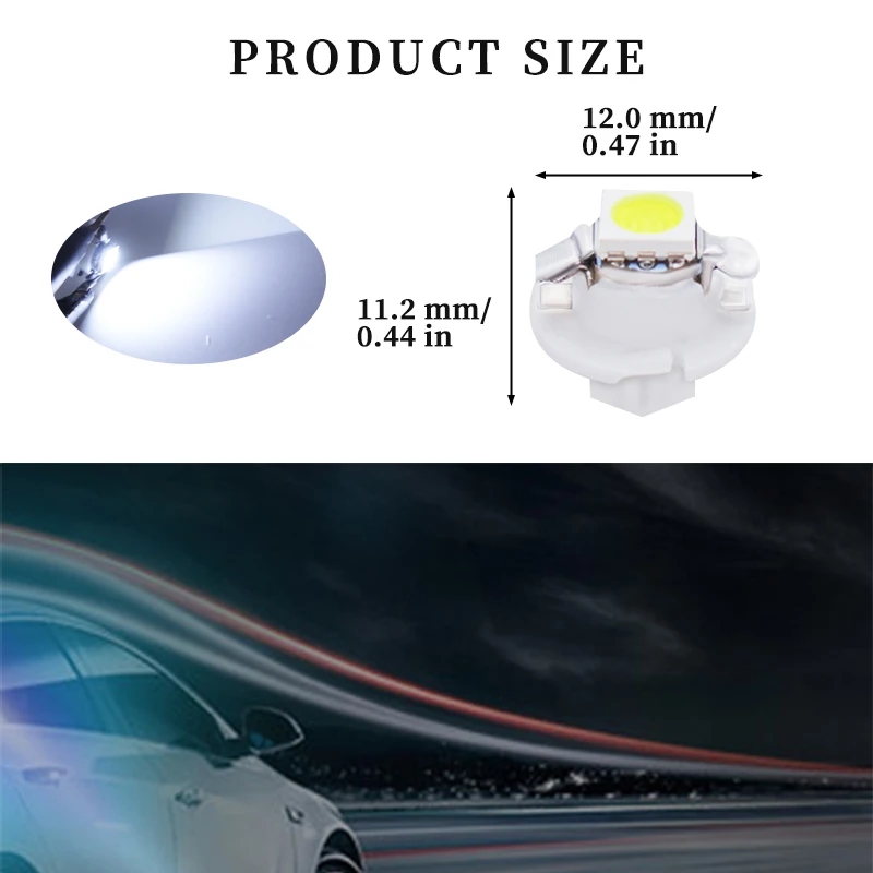 10Pcs 12V 7 Colors B8.4 Brand  - Colour Changing Bulb review and price