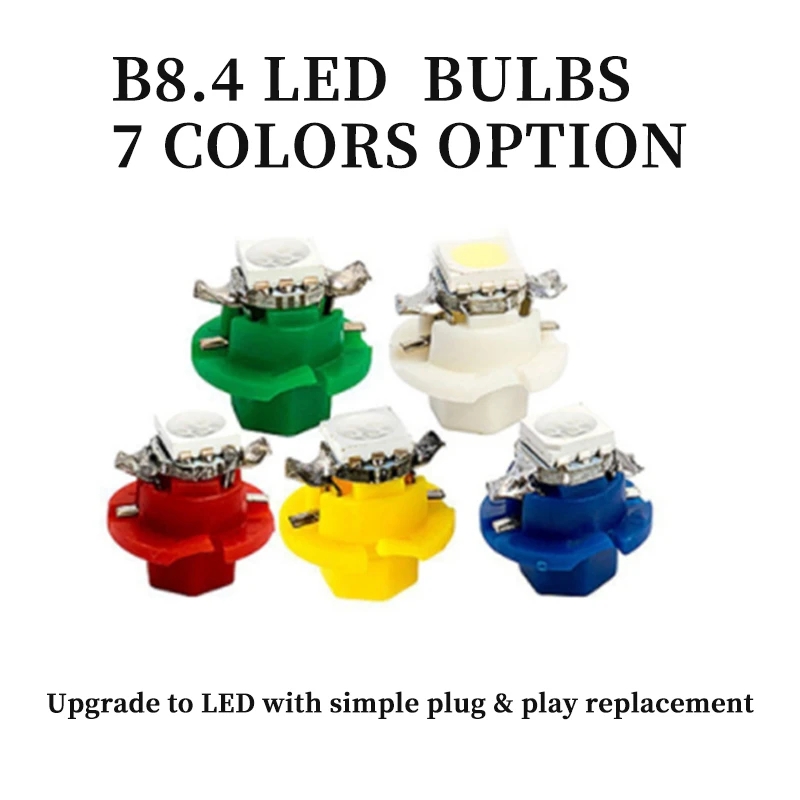 10Pcs 12V 7 Colors B8.4 Brand  - Colour Changing Bulb review and price
