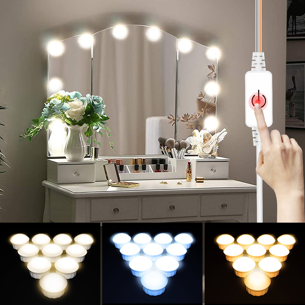 LED Mirror Light USB Dressing  - Colour Changing Bulb review and price