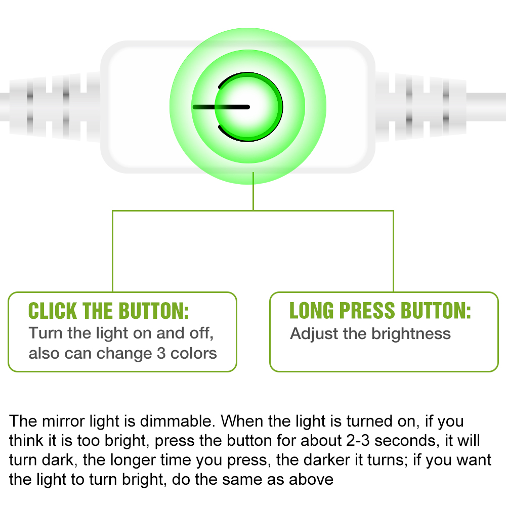 LED Mirror Light USB Dressing  - Colour Changing Bulb review and price