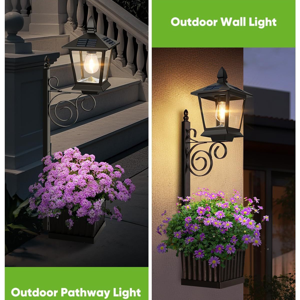 2 in 1 Solar Planter Lamp Wate - Lighting Decoration Stand review and price
