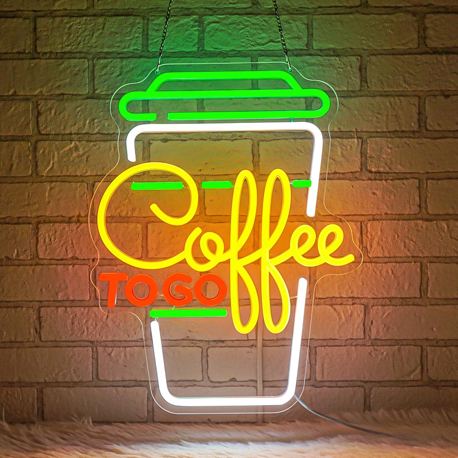 Coffee Neon Sign USB Dimmable  - Restaurant Lighting Decoration review and price