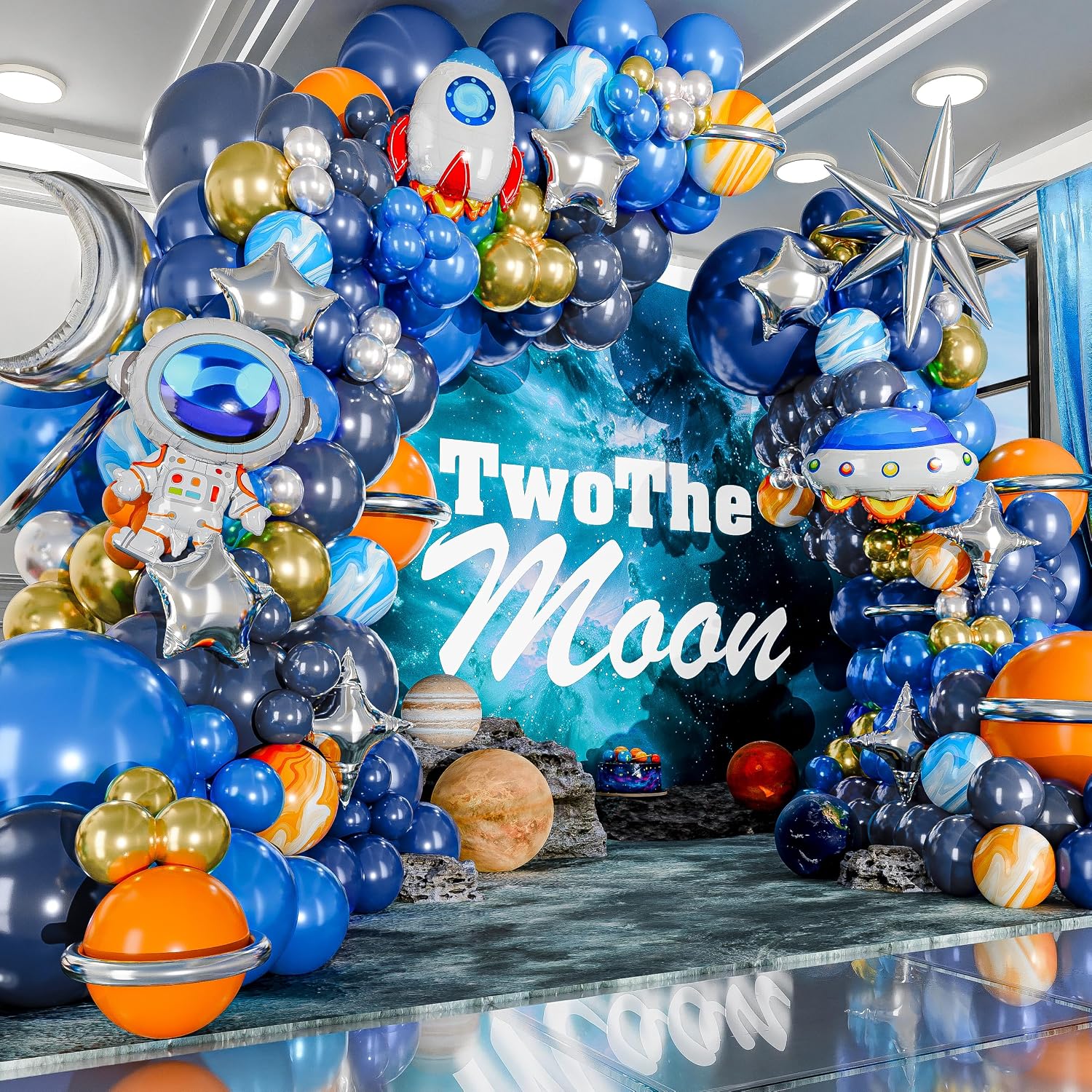 The Outer Space To The Moon Bl - Orange Lighting Decor review and price