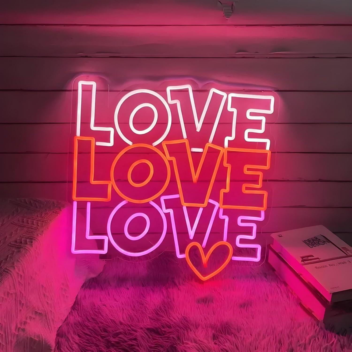Love Neon Sign USB Dimmable LE - Lighting Decor Wedding review and price