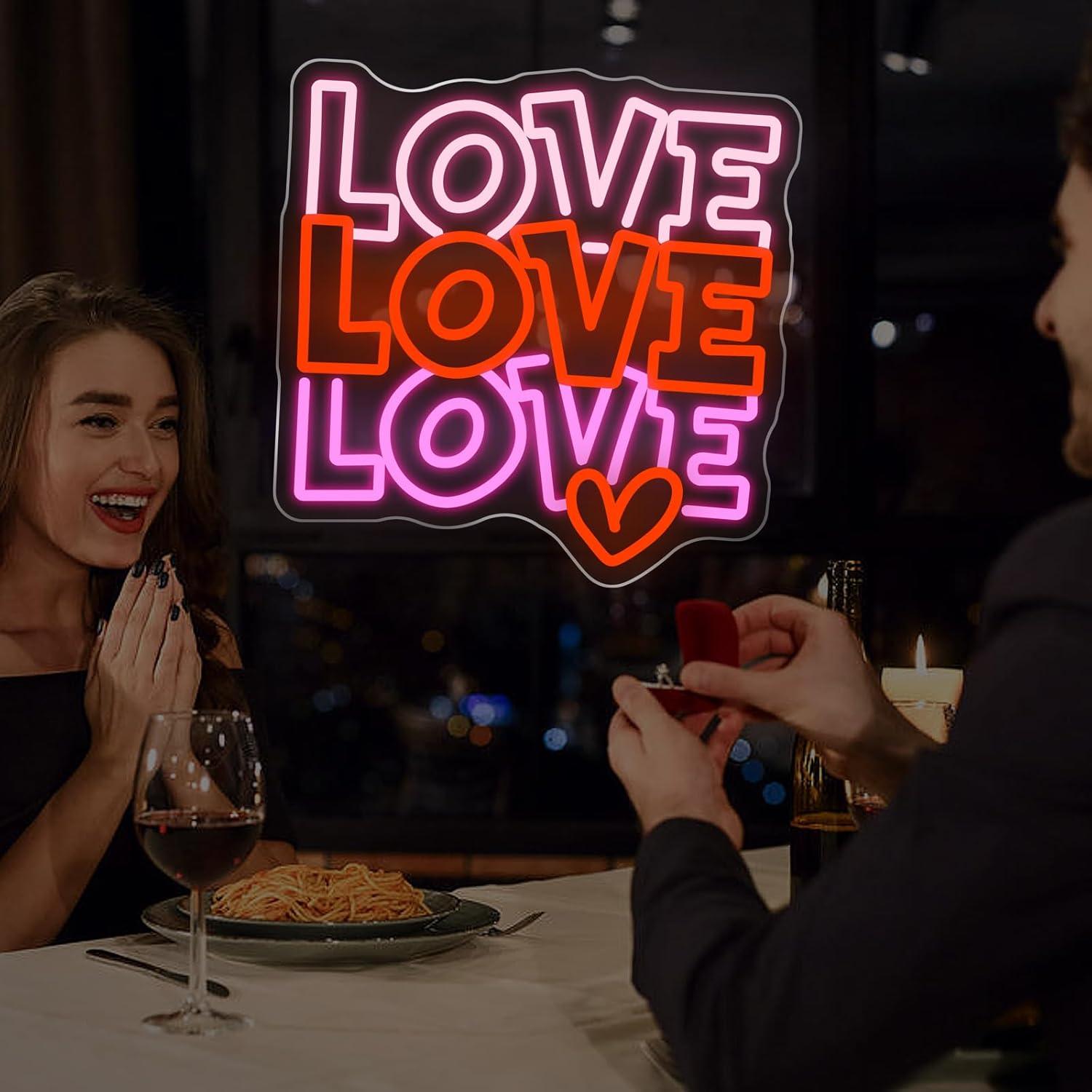Love Neon Sign USB Dimmable LE - Lighting Decor Wedding review and price