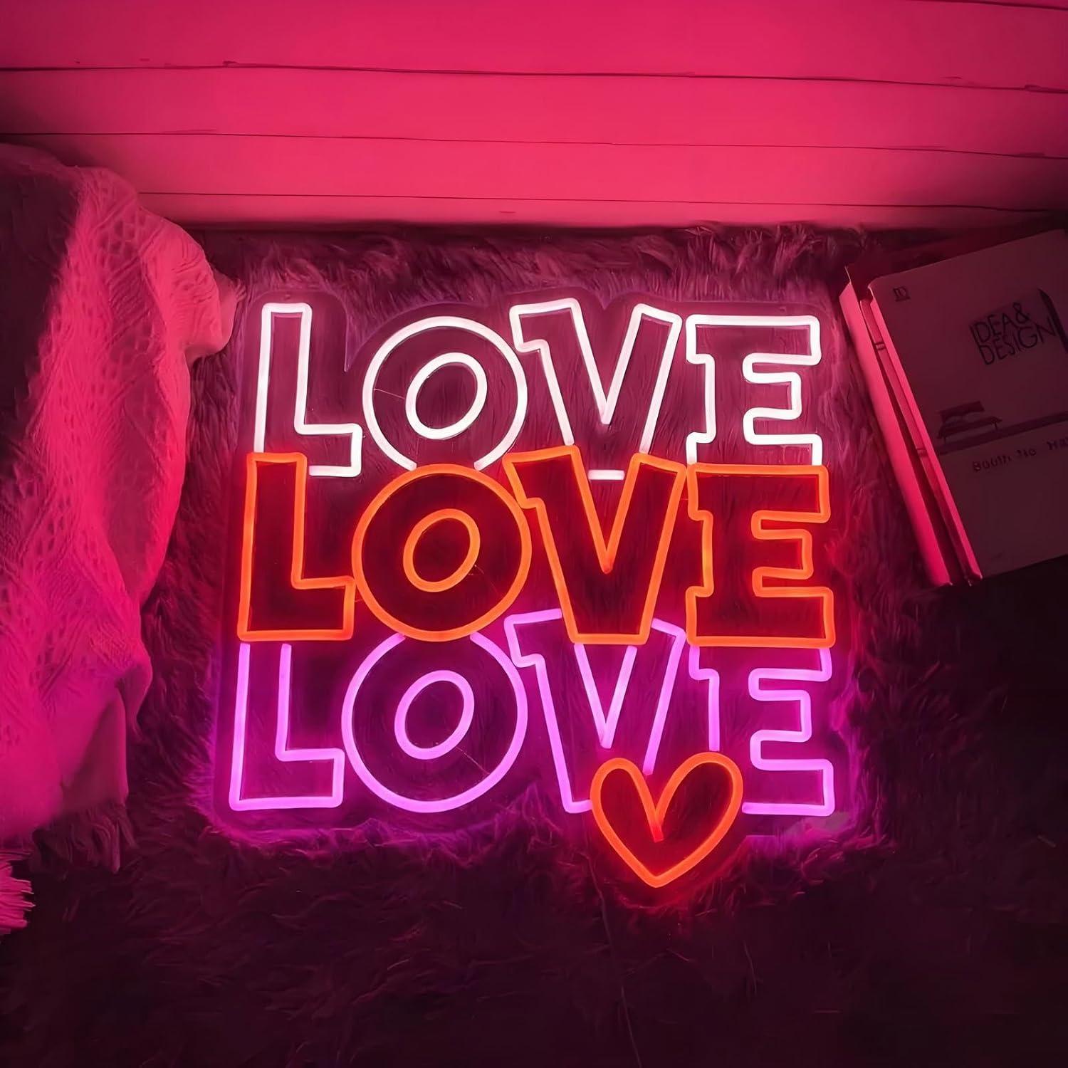 Love Neon Sign USB Dimmable LE - Lighting Decor Wedding review and price