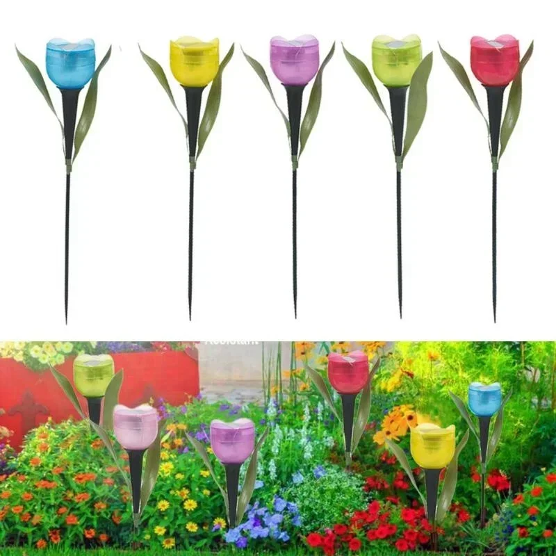 1Pcs Garden Tulip Flower Shape - Lighting Decoration Stand review and price