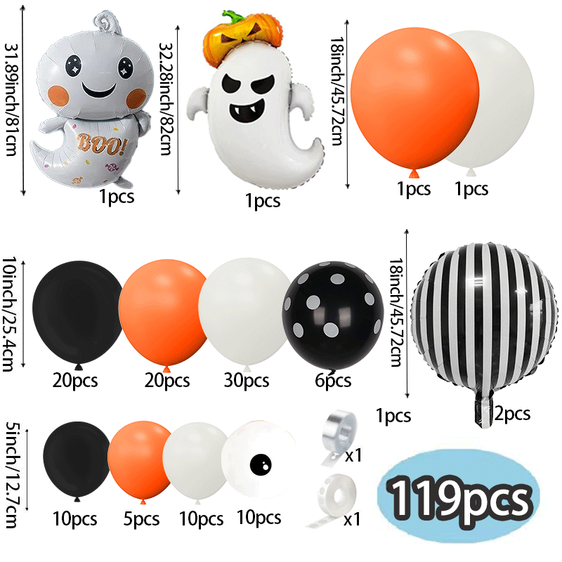 119Pcs Orange Cream Black Hall - Orange Lighting Decor review and price