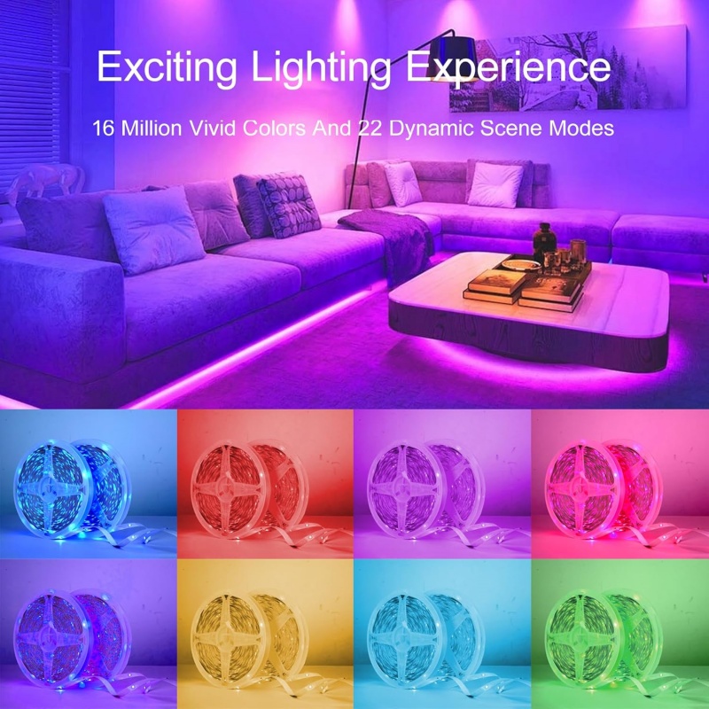 LED Strip Lights Smart RGB Led - Colour Changing Bulb review and price