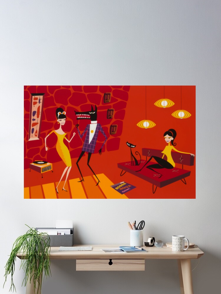 Josh Agle Bossa Nova Now Photo - Nova Decor & Lighting Vase review and price