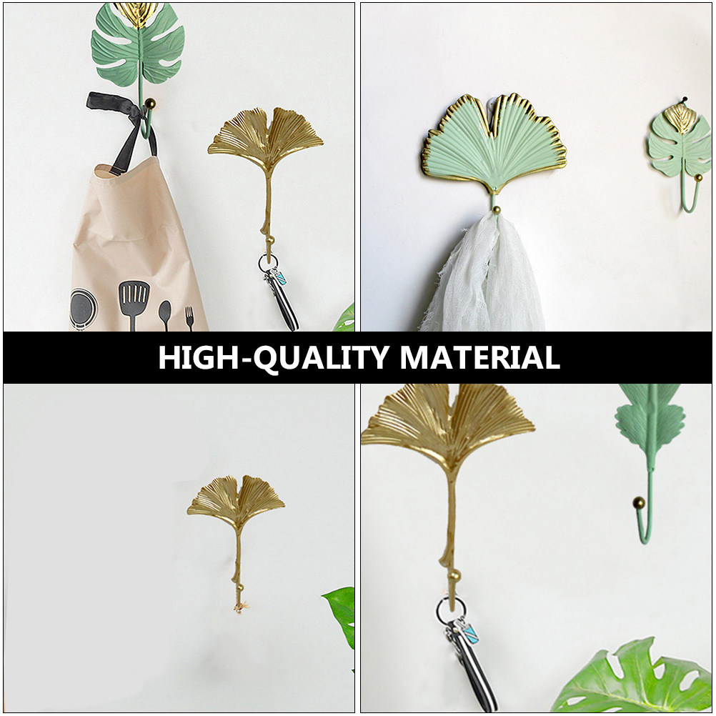 3Pcs Mini Leaf Shape Wall Hook - Office Lighting Decor review and price