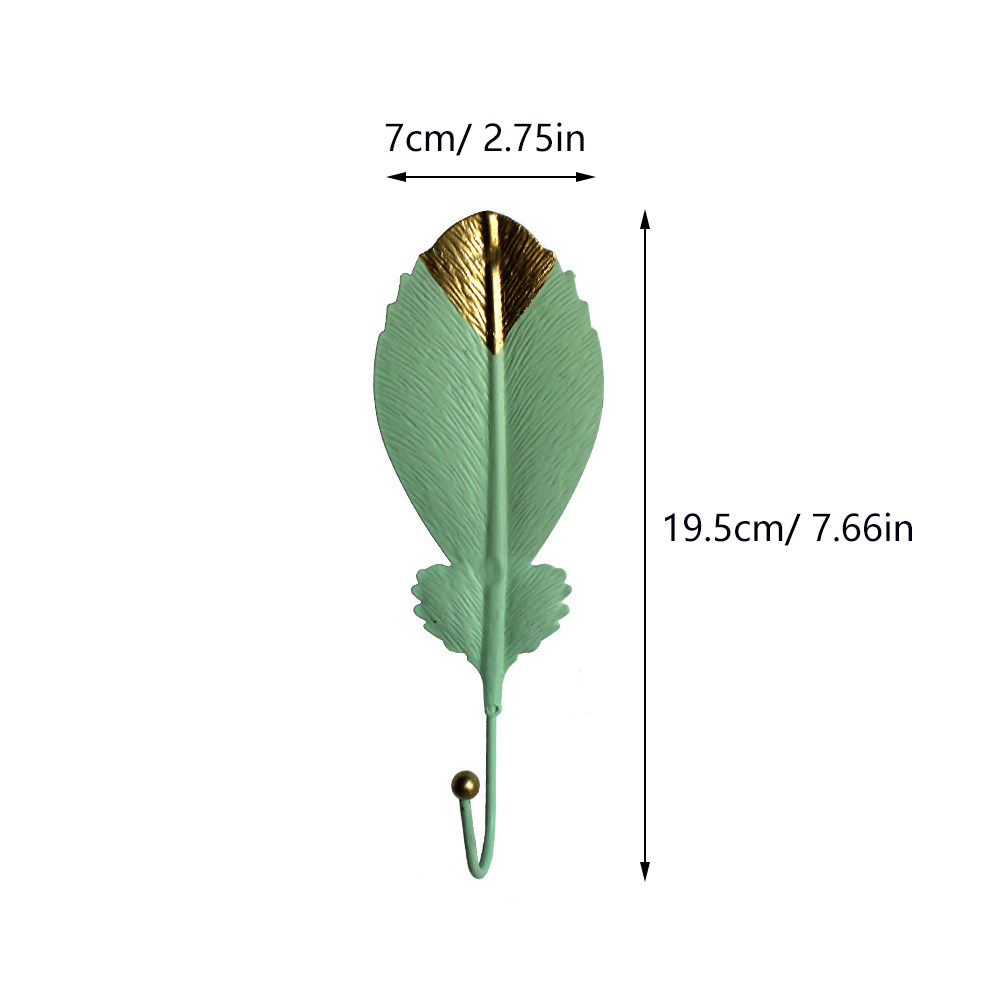 3Pcs Mini Leaf Shape Wall Hook - Office Lighting Decor review and price