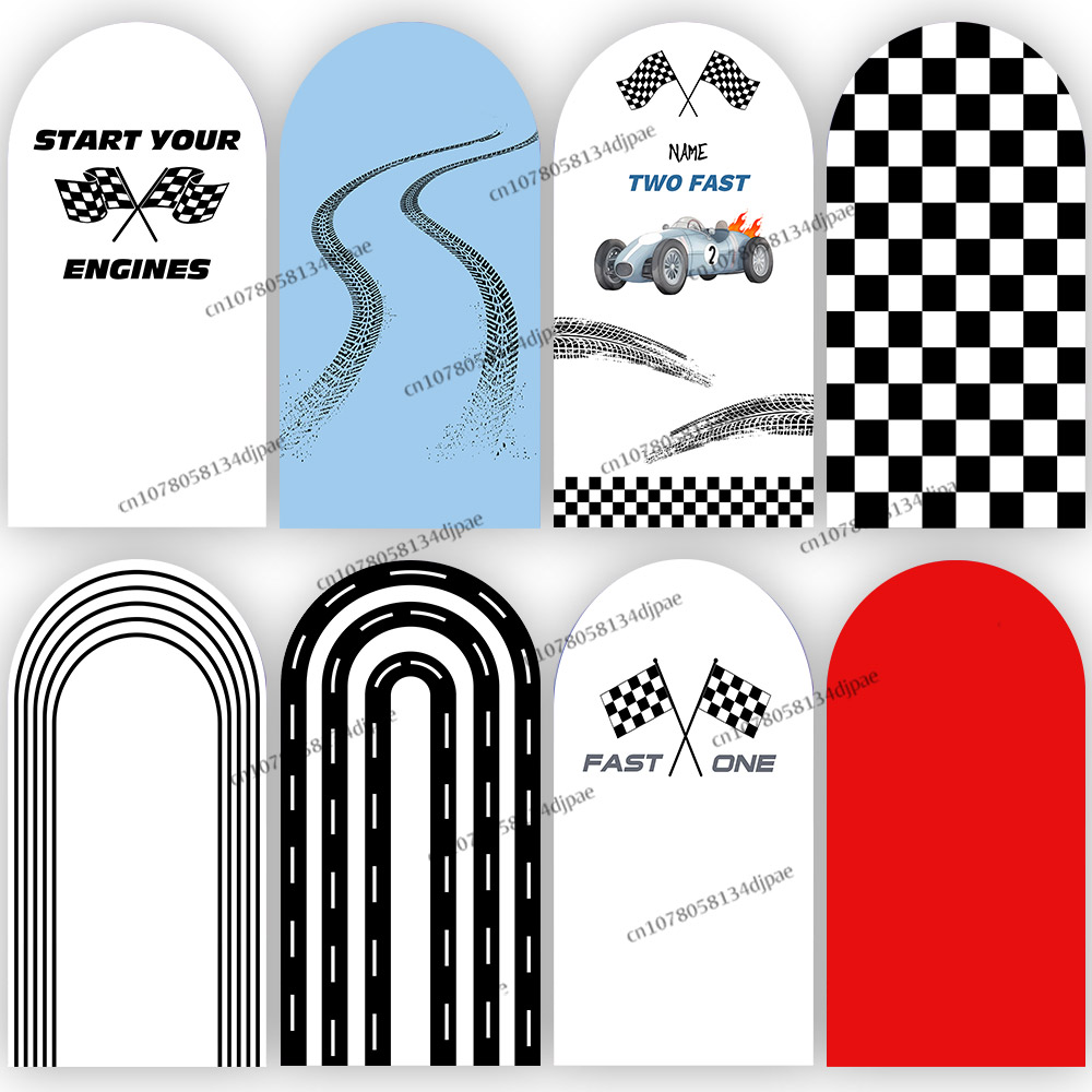 Two Fast Racing Car Backdrop A - Lighting Mcqueen Birthday Decor review and price