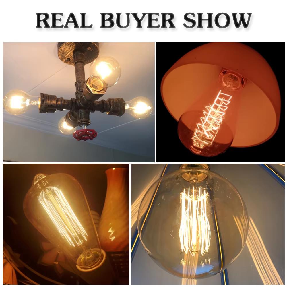 Retro Edison Light Bulb E27 40 - Lighting Decoration Ideas review and price