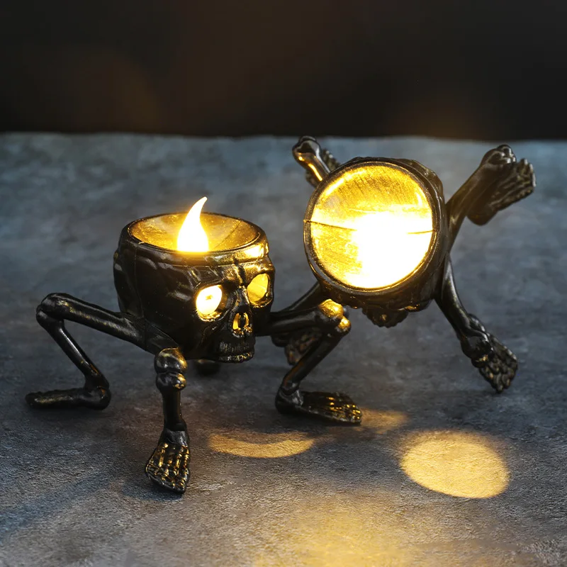 Halloween Break The Arm Skull  - Orange Lighting Decor review and price